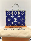 Louis Vuitton Giant Hawaii OntheGo GM Bag Blue White Large L NEW!