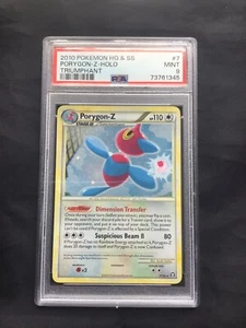 Pokemon Cards: HGSS Triumphant Rare Holo: Porygon-Z 7/102 PSA 9 - Picture 1 of 6