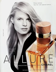 1996 ALLURE Fragrance by CHANEL Every Woman Has Her Own Special Allure PRINT AD - Picture 1 of 1