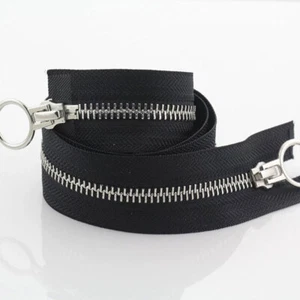 70/90 cm Cremallera Doble Deslizante Cremallera Bidireccional Para Coser Prendas Abrigo Plumón Chaqueta - Imagen 1 de 40