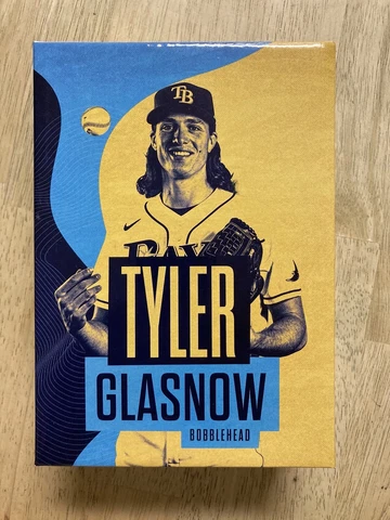 TYLER GLASNOW Bobblehead - Tampa Bay Rays Stadium Giveaway - 8/21/21 Cover