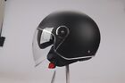 Produktbild - Helm Demi-Jet Genehmigt für Motorrad Und Roller JFM mit Logo Doppelt Visier