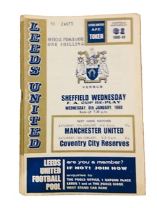 LEEDS UNITED V SHEFFIELD UNITED - FA CUP REPLAY - 8/1/1969 - Picture 1 of 1