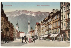 c1910 PC: Maria Theresien Strasse – Innsbruck, Austria - Picture 1 of 2