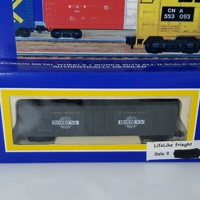 Life-Like 7718 N-Scale Bordens Farm Products 50' Mechanical Reefer Car NIB Toy - Image 1 of 4