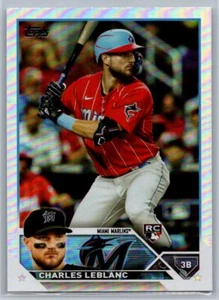 2023 Topps Series 2 Rainbow Foil RC #446 Charles Leblanc Rainbow Foil - Picture 1 of 2