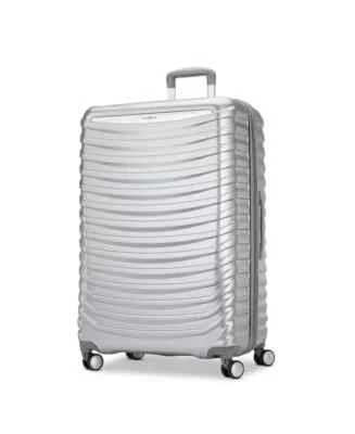 $480  Samsonite NEW! Spin Tech 6 Large Spinner Luggage Hardcase 29" Silver - Image 1 of 4