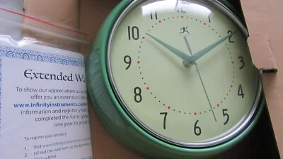 Infinity Instruments-9 1/2" Diameter Retro Green 10940 New in Box - Image 1 of 3