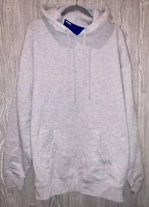 REEBOK Heather Grey Fleece Pullover Sweatshirt Hoodie NEW Mens Sz XL - Picture 1 of 4