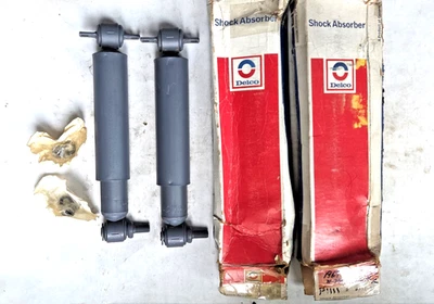 1968-69 Pontiac LeMans GTO;  69-72 Grand Prix: Delco Rear Shock Absorbers PAIR - Image 1 of 3