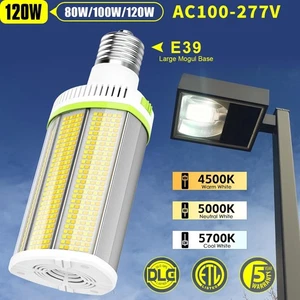 120W LED Corn Light Shoebox Retrofit Corn Lamp E39 Mogul Base Horizontal Mounted - Picture 1 of 14