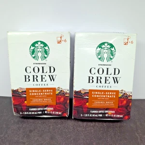 Starbucks Cold Brew Kaffee CARAMEL DOLCE Single Serve 6 Pods Konzentrat - Bild 1 von 13