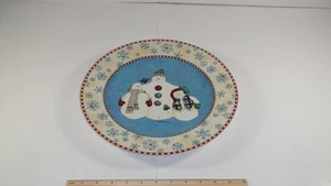 Sakura Snowflake Debbie Mumm 12.5" Serving Tray Platter - No Chips / Cracks - Picture 1 of 5