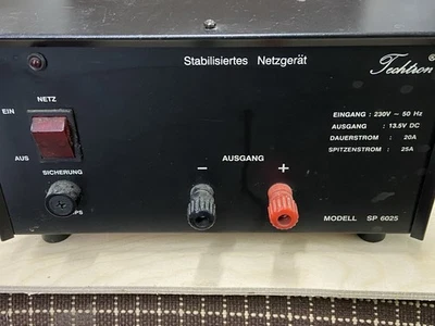 Stabilisiertes Netzteil Techtron SP6025 12 Volt - Bild 1 von 4