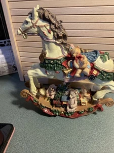 Vintage Christmas Rocking Horse - Picture 1 of 6