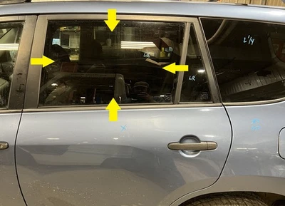 06-12 TOYOTA RAV-4 CONDUCTOR PUERTA TRASERA IZQUIERDA VENTANA CRISTAL SOLAMENTE Foto 1 de 4