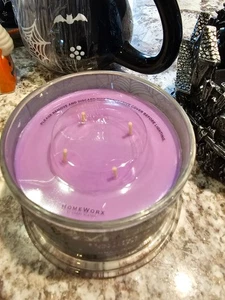 HomeWorx by Slatkin & Co. - Haunted Woods 18oz Candle - Purple - Halloween - Picture 1 of 5
