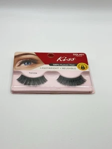 KISS False Eyelashes 100% Human Hair Lightweight & Reusable DLSH03 STARLET - Picture 1 of 2