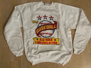 1990s Topps Baseball “ALL-STAR CARD COLLECTOR” Sweatshirt Size XL NOS - Picture 1 of 7