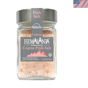 Elegante sal rosa del Himalaya de 9 oz en tarro de vidrio - condimento gourmet más saludable - Imagen 1 de 3