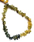 Natural Multi Sapphire Gem Faceted 6x4MM Approx Size Pear Shape Beads 9" Strand