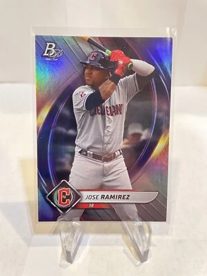 2022 Bowman Platinum Jose Ramirez #84 Cleveland Guardians - Image 1 of 2