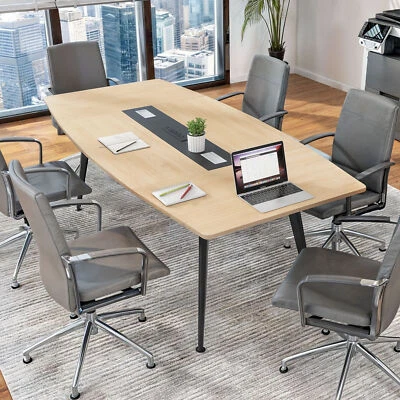 6FT Rectangle Conference Table for Office Meeting Computer Desk Workstation - Image 1 of 4