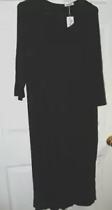 Vestido informal negro para mujer HOTOUCH L grande 95/5 rayón mangas largas - Imagen 1 de 5