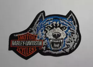 Authentic Harley-Davidson Rare Wolf Bar Shield Vintage Patch / Emblem Large - Bild 1 von 2