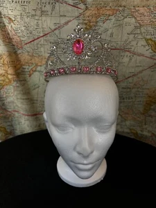Verstellbare rosa und klare Edelstein Preis Diadem - Bild 1 von 12
