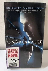 Unbreakable VHS Touchstone 2001 M Night Shyamalan Bruce Willis Horror/Superhero - Picture 1 of 9