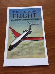 Ladybird Book Themed Postcard - The Story of Flight - NEW - Picture 1 of 1
