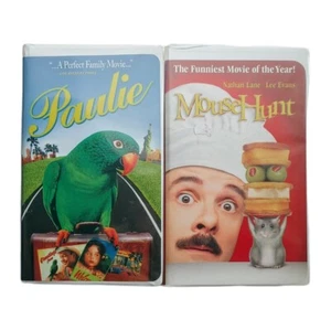 DreamWorks VHS Lot - Paulie (1998) Tony Shalhoub - Mouse Hunt (1997) Nathan Lane - Picture 1 of 7