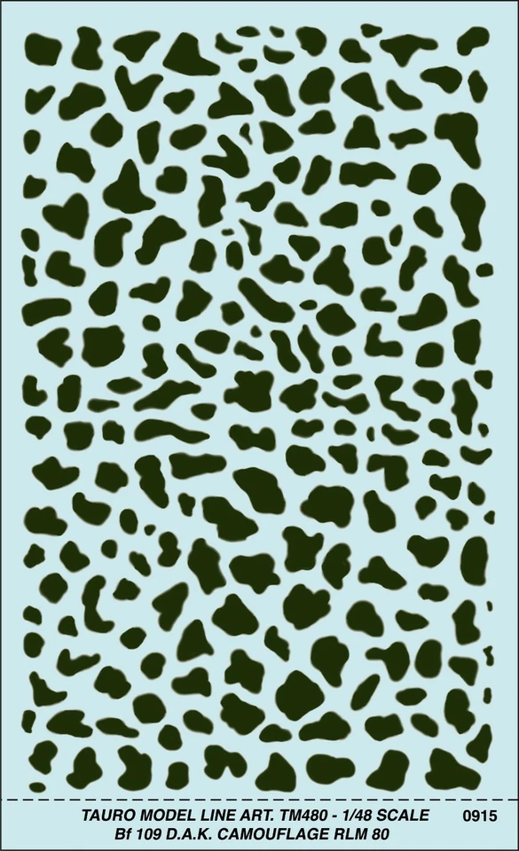 TAURO MODEL TM480 Bf 109 D.A.K. CAMOUFLAGE RLM 80 SCALA 1:48 - Immagine 1 di 1