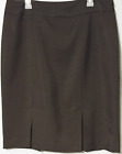 Black Label Evan Picone womens 14 black suit separate lined skirt slits side zip