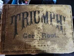 The Triumph by George F Root Music Book Smithsonian Ditson Boston MA Antiqu 1868