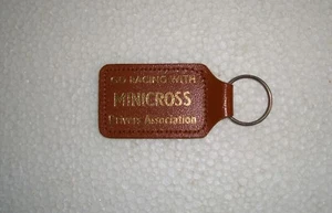 VINTAGE GO RACING WITH MINICROSS KEY RING IN UNUSED CONDITION ~ EARLY 1980's - Picture 1 of 2