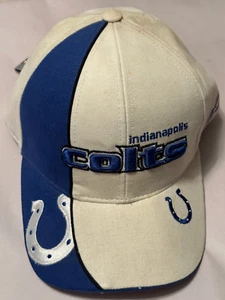Gorra de béisbol ajustable de colección Indianapolis Colts Pro Line Reebok con tirantes - Imagen 1 de 8