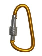LOCKING MINI D-CLIP HOOKS utility aluminum Carabiner FOR camping/back pack/bikes