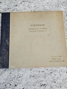 Vintage Schumann Concerto In A Minor Piano & Orchestra Vinyl Record Set Victor - Picture 1 of 9