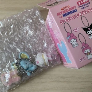 My Melody Kuromi Secret Mascot Keychain Set Flat-Kun & 2 Sweets Unopened - Picture 1 of 1