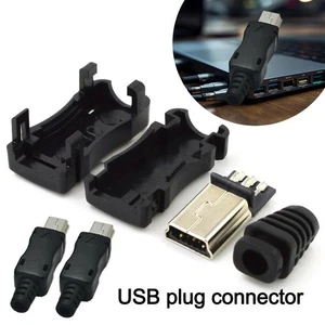 5Pin Mini USB Male Connector DIY Wire With Plastic Cover USB 2.0 Jack - Picture 1 of 6