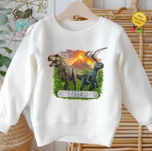 SUDADERA PERSONALIZADA DINOSAURIO NIÑOS - T-REX, VELOCIRAPTOR Y PTERODÁCTILO - Imagen 1 de 6