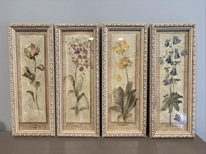4 stampe orchidea arte da parete con cornice Cheri Blum giardino fiorito 13” x 5” ciascuna - Foto 1 di 6