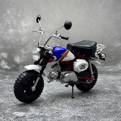 AOSHIMA 1/12 Scale Honda Monkey Blue Motorcycle Diecast Model Toy Gift NIB - Image 1 of 4