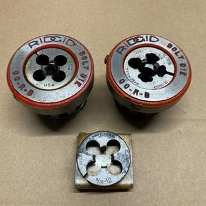 Ridgid 00-R-B Bolt Threader Die Head 1/2"-13 NC, 9/16”-12 NC, 5/8”-11 NC - Picture 1 of 8