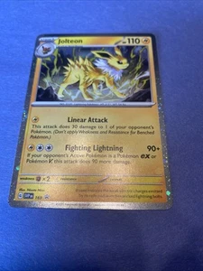 Tarjeta Pokémon Jolteon SVP169 Black Star Promo Cosmos Holo Rara Casi Nueva - Imagen 1 de 2