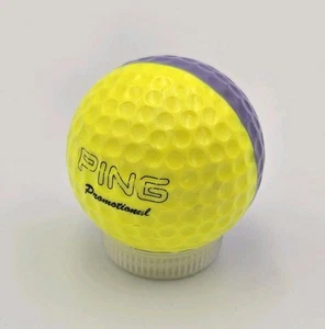 Vintage "Promotional" Ping Golf Ball Lavender and Yellow Two Tone Ball - RARE - Picture 1 of 5
