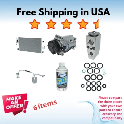 Compressor, Condenser & Valve A/C Fit Saturn Vue 2005-2007 - Image 1 of 4