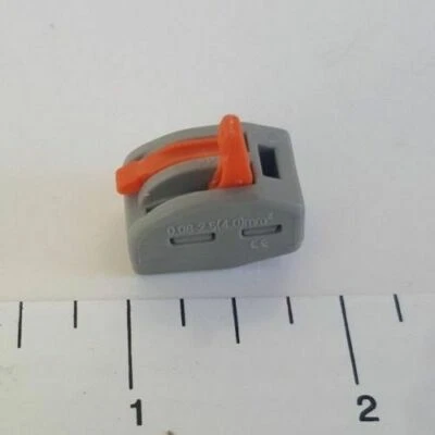 50 PIEZAS - CONECTORES DE EMPALME COMPACTOS TUERCA DE PALANCA VSE-412 - 2 CONDUCTORES, Foto 1 de 4